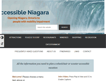 Tablet Screenshot of accessibleniagara.com